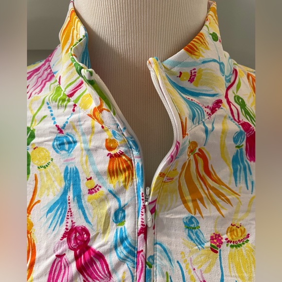 NWT IBKUL Multi-Color Tassel Design Golf Dress. - Picture 2 of 9